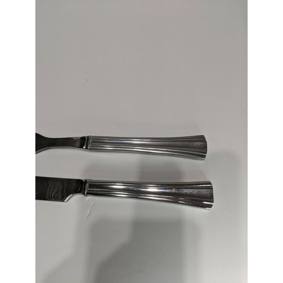 Reed & Barton BROOKSHIRE 2 Piece Carving Set Knife Fork Stainless Flatware 11" - Picture 2 of 7